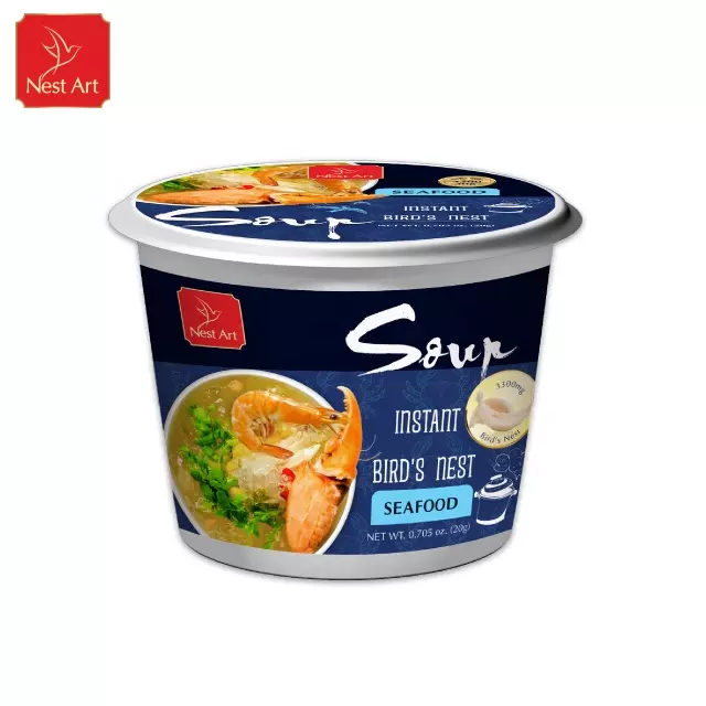Hot Selling Healthy Food Vietnam Instant Bird Nest Soup Health Solid Soup Seafood Mushroom