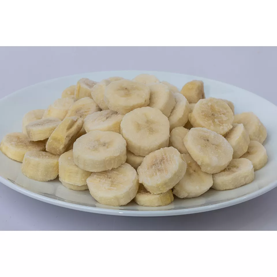Wholesale Best Price High Quality HACCP Certification 24 Months Shelf Life Under 18 Degree Slices IQF Banana slice 10mm