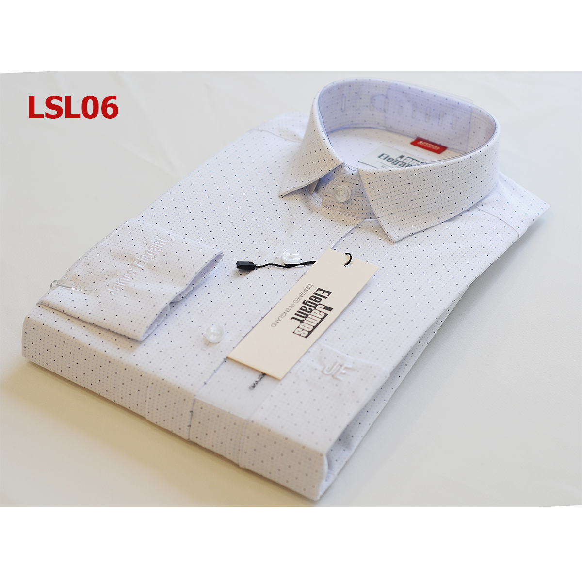 Best Fashion Single Button 100% Cotton Dot Shirts Full Sleeves for men From Vietnam