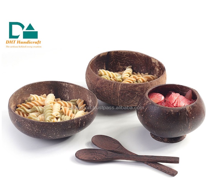 Coconut Bowls Bulk Customized Manufacturer In Vietnam For Smoothies Disposable Plate