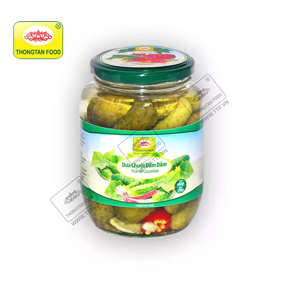Pickled cucumber 3-6cm in jar 540ml