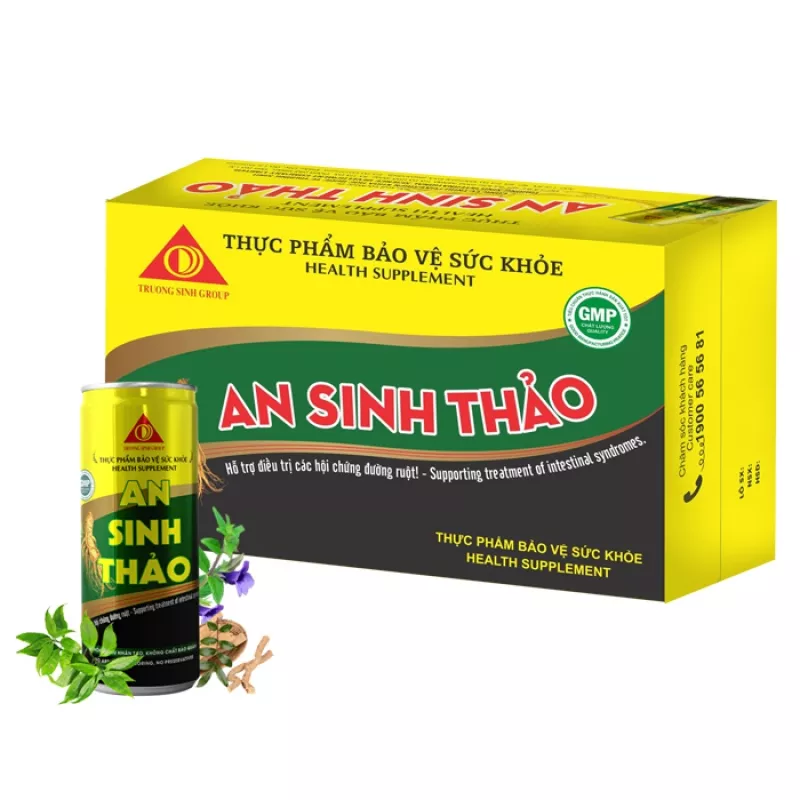 TS An Sinh Thao Health supplements 320 ml aluminum cans Herbs drink good price from Vietnam