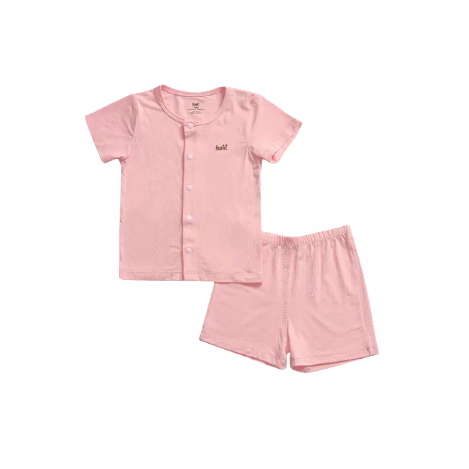 BB001 Children Garment Cotton Bamboo Fiber Pattern Short Sleeve Multiple Color