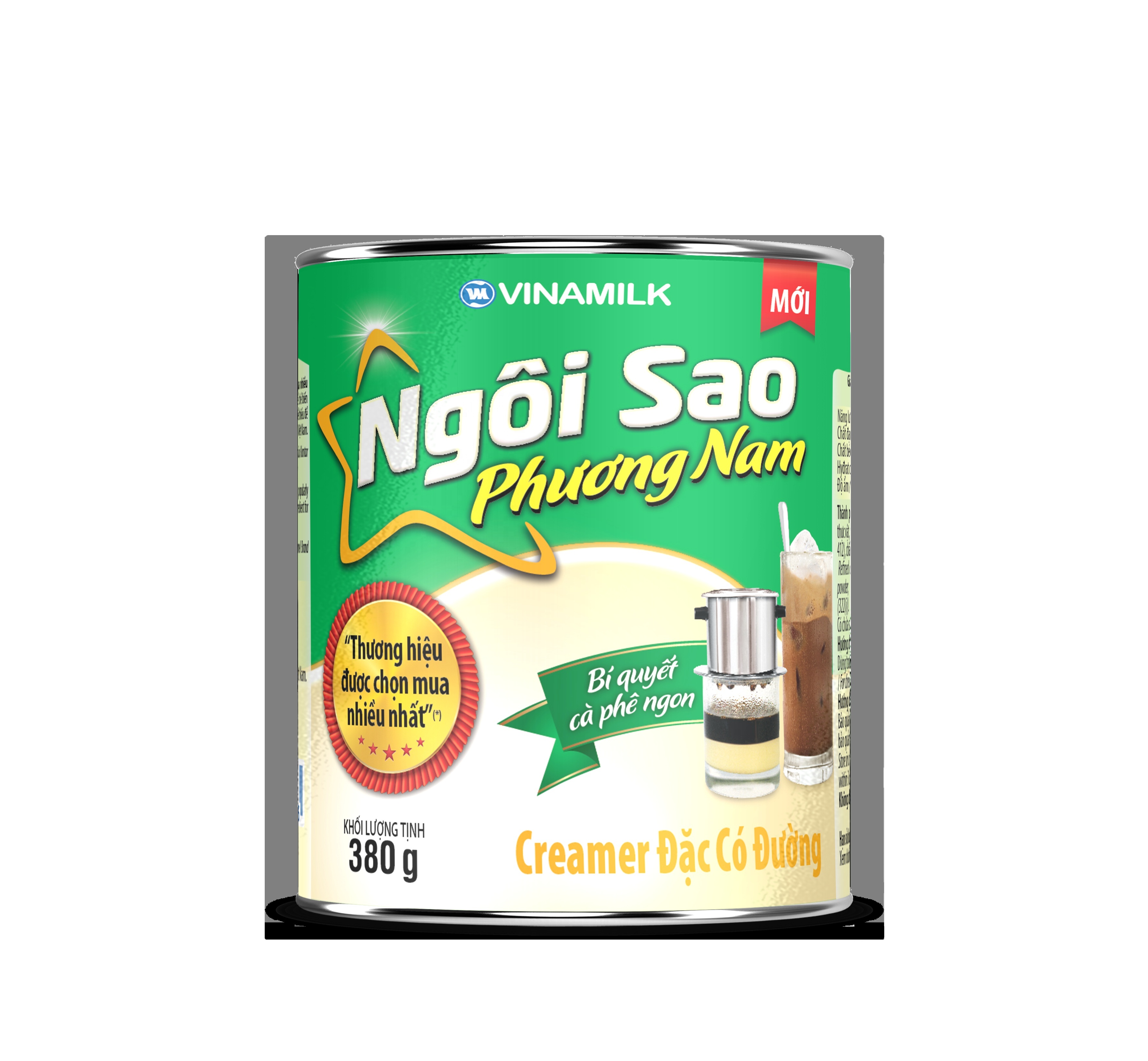 Sweetened Condensed Milk for Vietnamese coffee milk -Vinamilk- Southern Star brand - Green Label - 380g x 48 tins per carton GMP