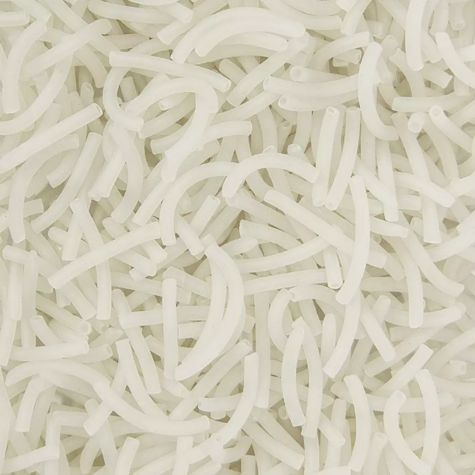 Refined Processing Type Skinny Shape White Color Rice Macaroni Rice Pasta Noodle