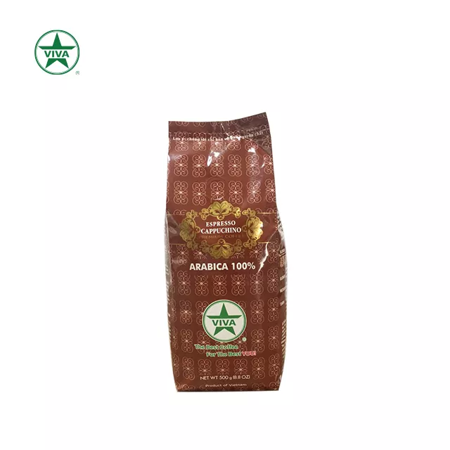 Vietnam Expresso 0.5 kg Weight Healthy Type 100% Arabica Whole Roasted Bean Coffee Powder In Bag Packaging