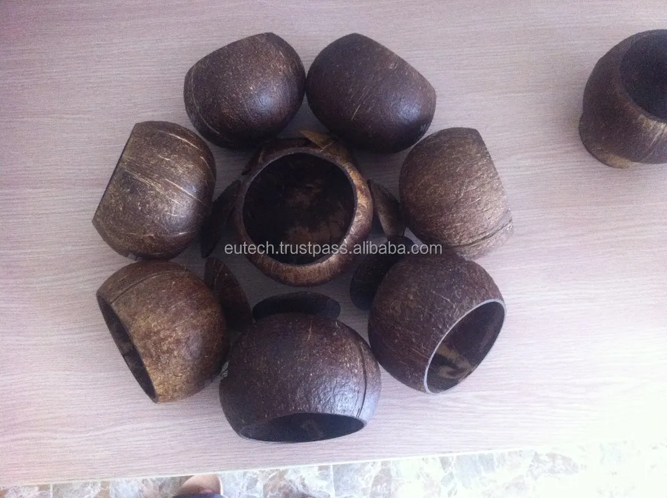 Eco-friendly Vietnam handmade coconut shell cup for cream