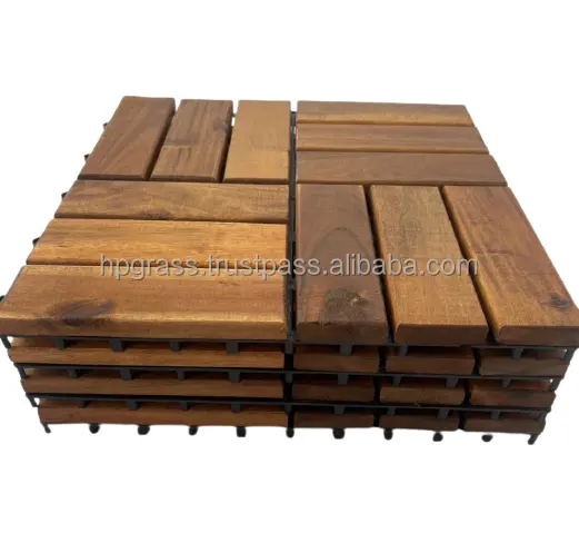 New selling HPW-01balcony outdoor floor tile flooring wood texture solid wood tile for decoration