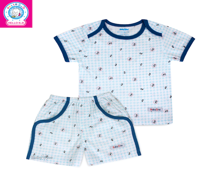 Hello BnB 6 Months - 3 Years Baby Boy Floral Clothing Sets Short Sleeve Tops and Shorts (1237)