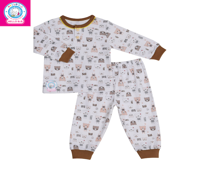 Hippo/Dog Colors Unisex Baby Funny Printed Clothing Sets Sweatshirts And Pants Fall Winter Outfits (0425)