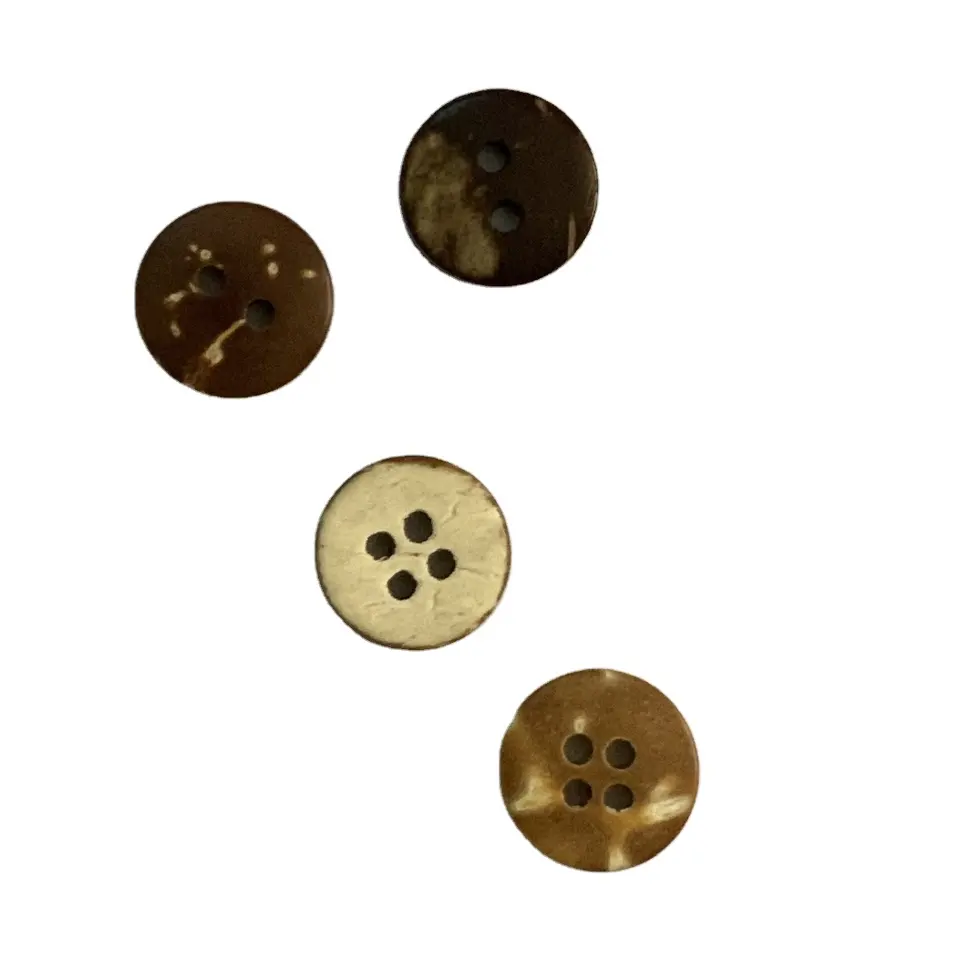 High Quality Eco-friendly Engrave Shapes Natural Coconut Shell Coconut Buttons 18 For Clothing