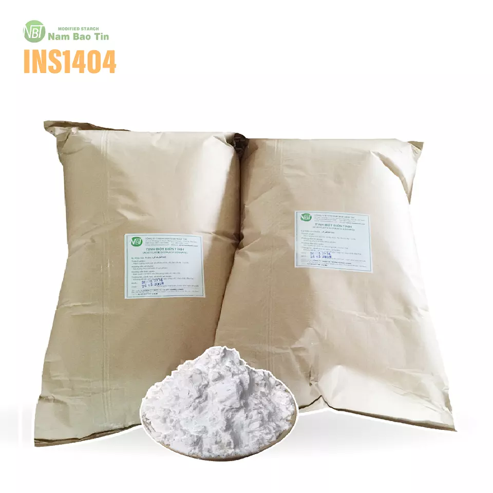 Vietnam Produced Cassava Root White Oxidized Modified Tapioca Starch INS1404 Powder Form Origin From Vietnam