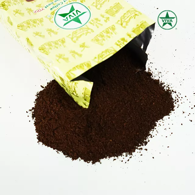 Origin From Vietnam Arabica Robusta Moka Coffee Powder Three Region Whole Roasted Bean Healthy Type - 500G