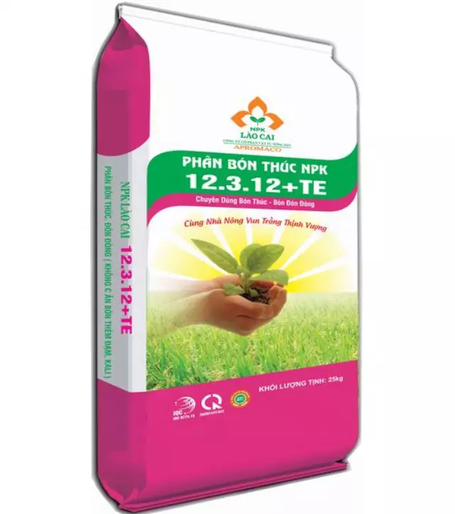 Wholesale Manufactures Vietnam High Quality Fertilizer Agriculture Organic Compound Fertilizer NPK 12.3.12 + TE