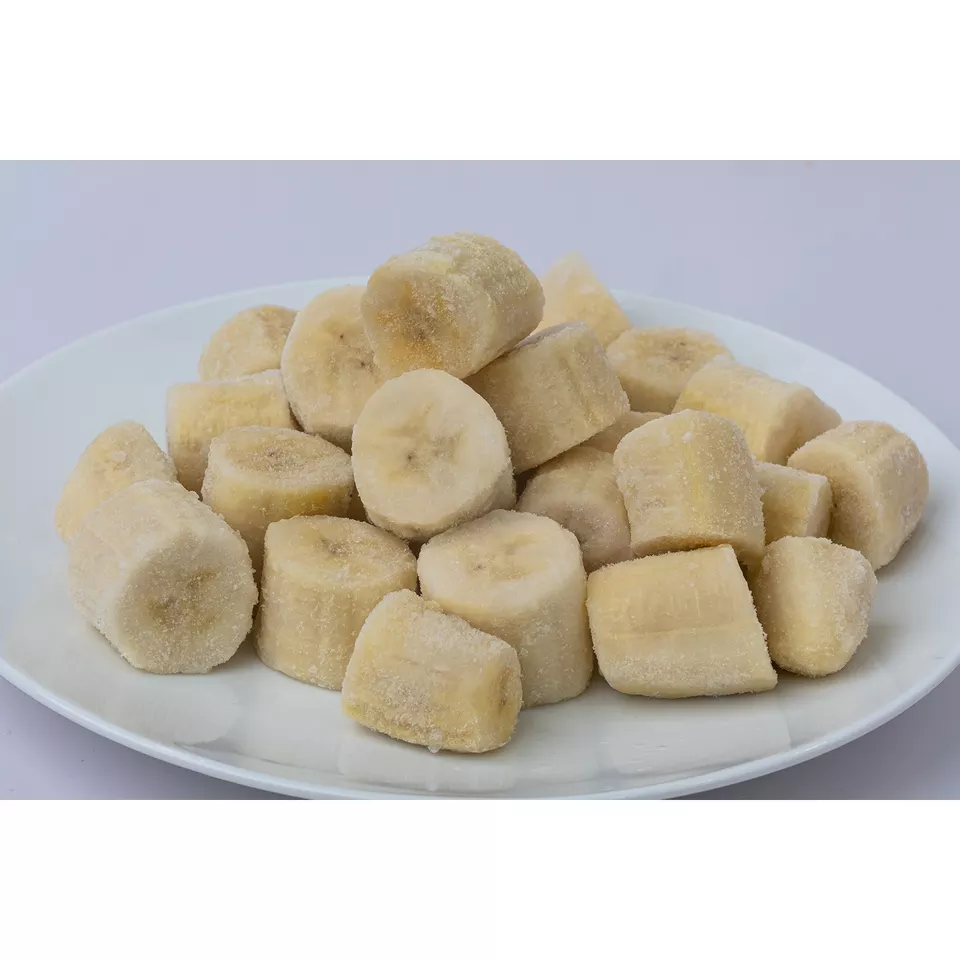 High Quality HACCP Certification Wholesale Best Price Under 18 Degree 24 Months Shelf Life Slices IQF Banana slice 10mm