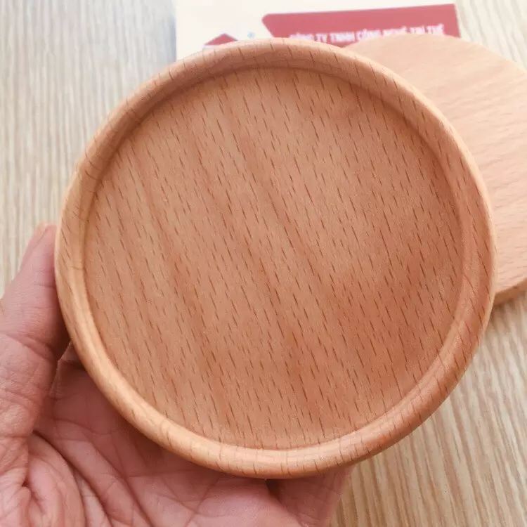 Hot Selling Brand Manufacturer Tableware Decoration Acacia blah Office Living Room Eco Friendly Sustainable Wooden Drink Coaster