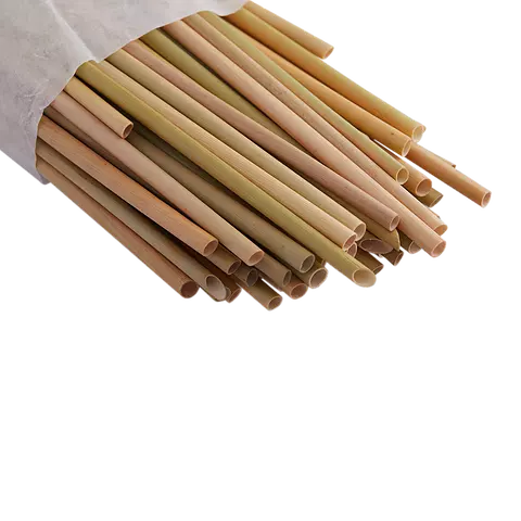Amazon top seller 2020 eco sustainable products rice grass drinking straw non bamboo straw with customized Kraft box