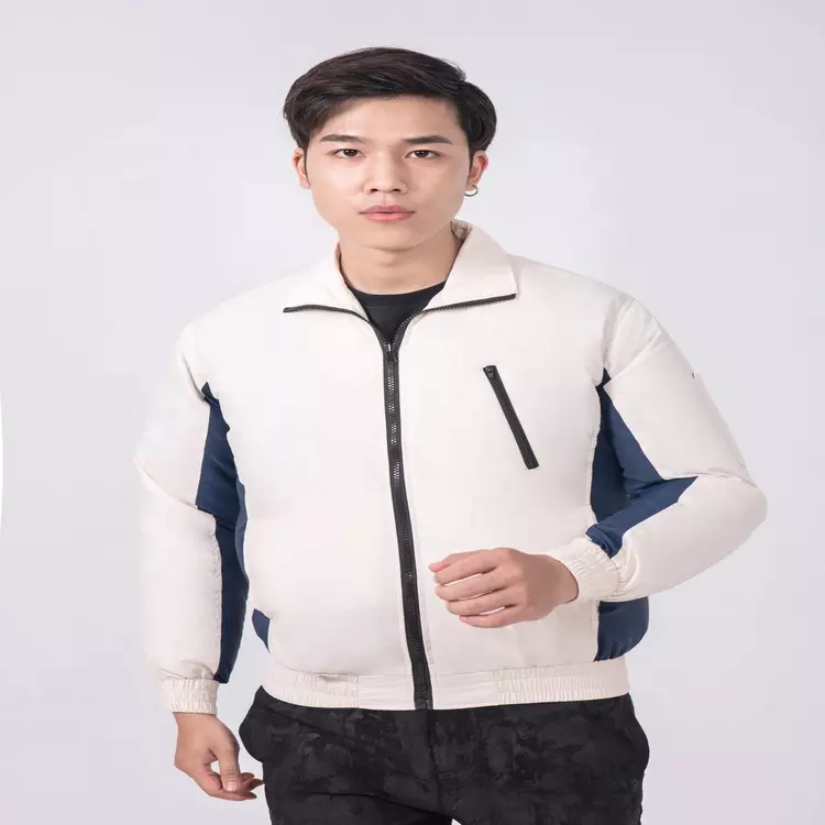 Air-conditioning cooling clothes fan cooling jacket with fresh air circulation, manufactured in Vietnam