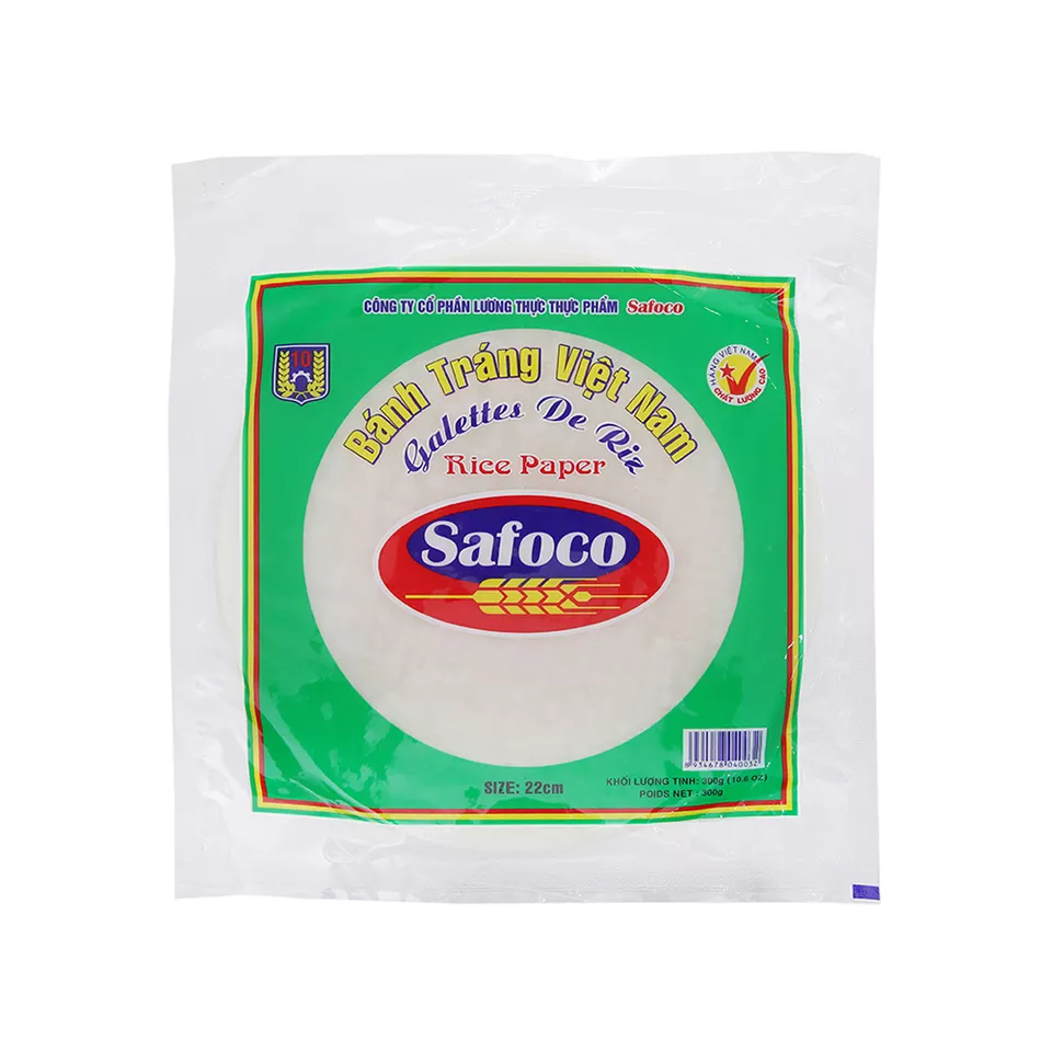 SAFOCO High Quality Vietnam Rice Paper (22cm) - 500g- Wrapping roll