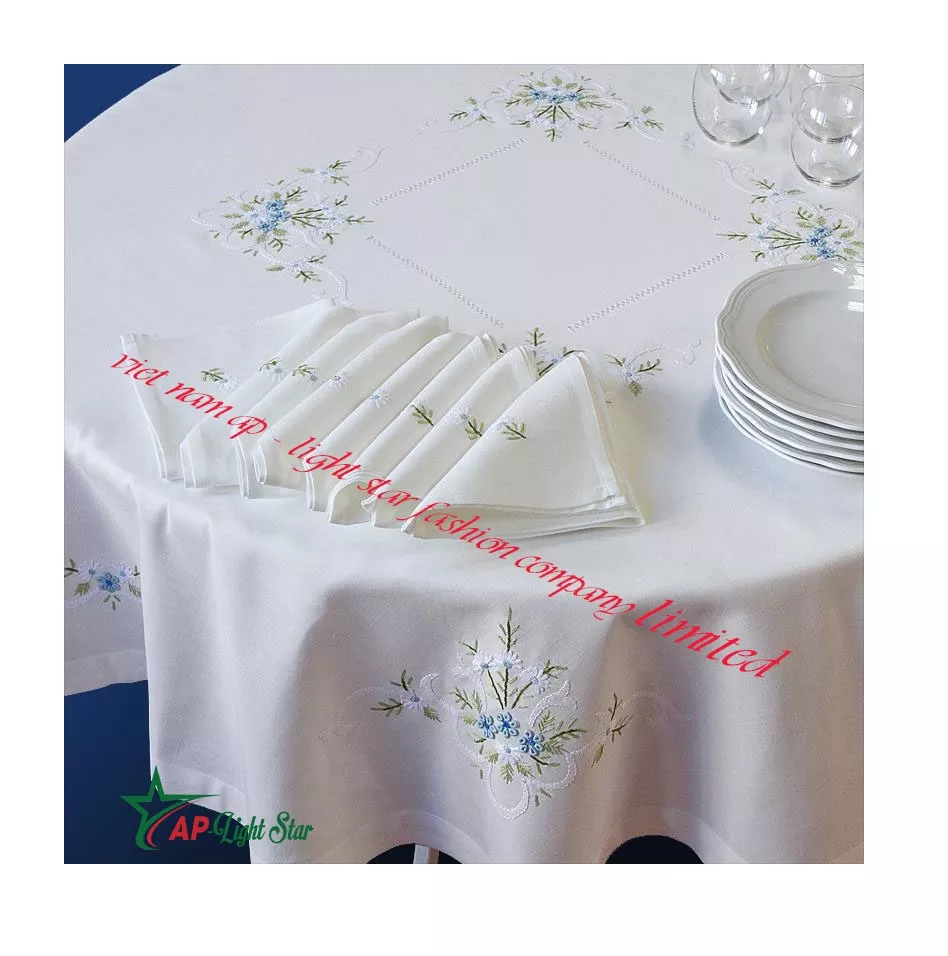 Wholesale The Vietnam Best Price Table Cloth With Beautiful Pattern with High Quality from Vietnam Best Supplier