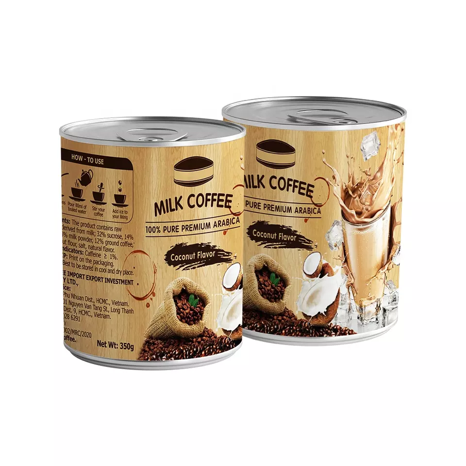 Vietnam Best Supplier Premium Quality Milk Coffee Coconut Flavor 4 in 1 from Contact Us for Best Price