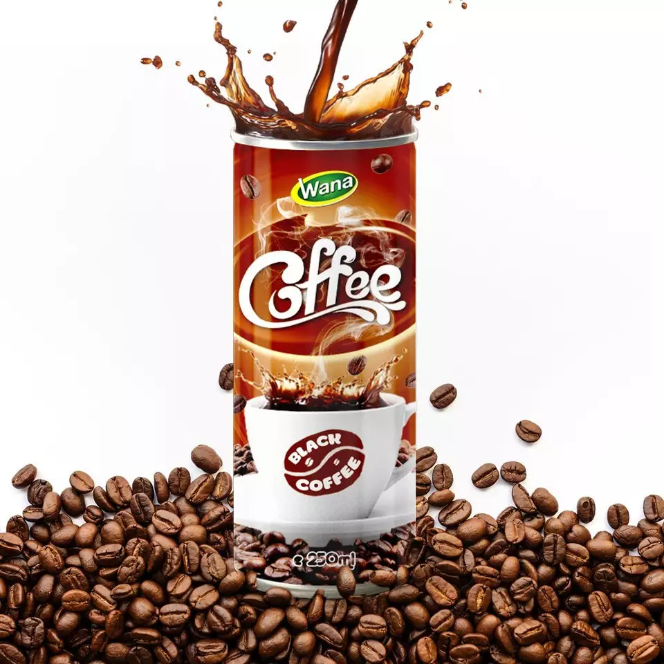 Private label Coffee Drink in Vietnam /OEM Brand / 250ml tinned can / Cafe Vietnam / Ready-to-Drink Coffee