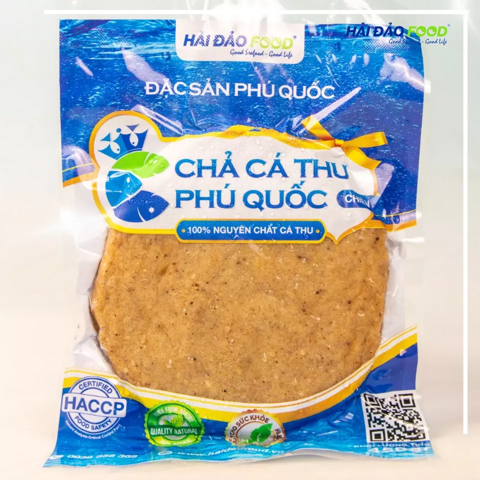 HOT Pure Phu Quoc Mackerel Rolls Fish Cake Hai Dao Food For 200 Grams