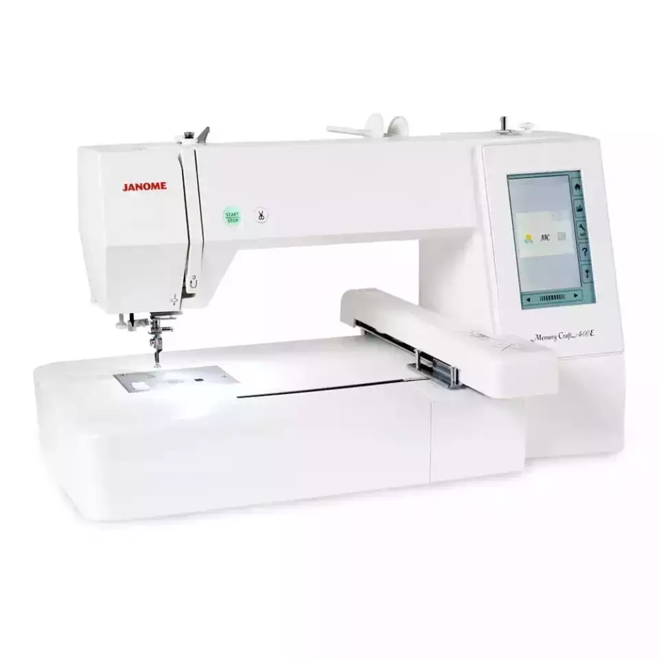 BEST CHOICE In Hand Janome Memory High Speed Craft 555E Embroidery and Sewing Machine Cover Seam Machine FOR SALE
