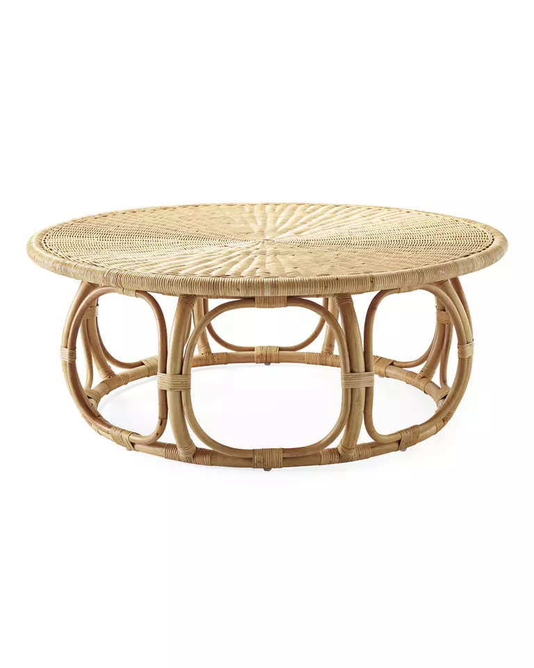 Modern round rattan coffee table home furniture wholesale high quantity