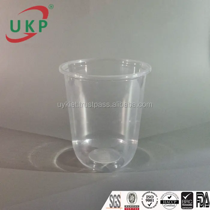 PP 500ml Round Bottom Cup UKP High Quality Disposable Thermoforming