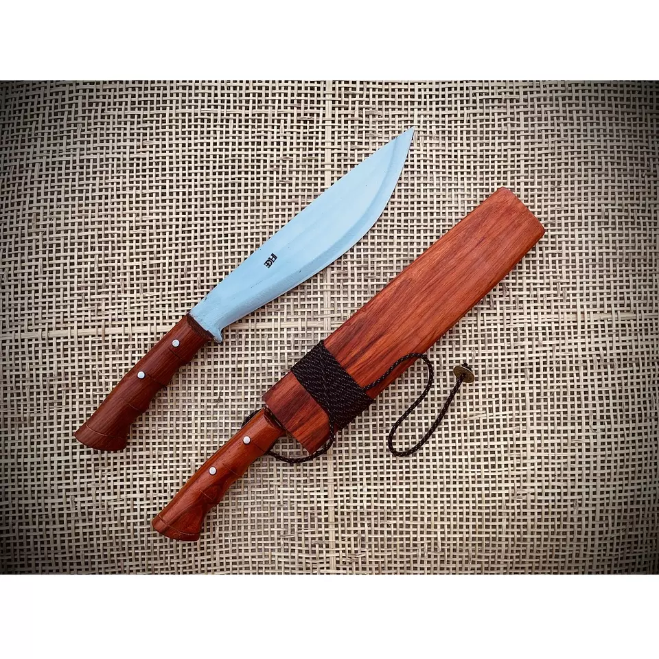 Best Price Carbon Steel 60Si2CrA Blade Wood Handle Manufacturers Knives Kitchen Chef Knife Made in Vietnam
