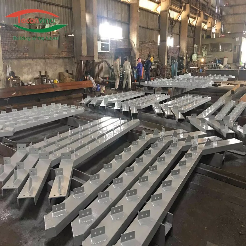 High quality standard ISO professional Steel structure fabrication for emergency exit ladder for high-rise buildings projects