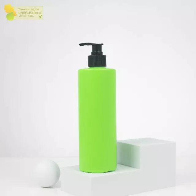 500ml shampoo HDPE plastic Bottle solid green HDPE Bottle for Shampoo/ Hair conditioner