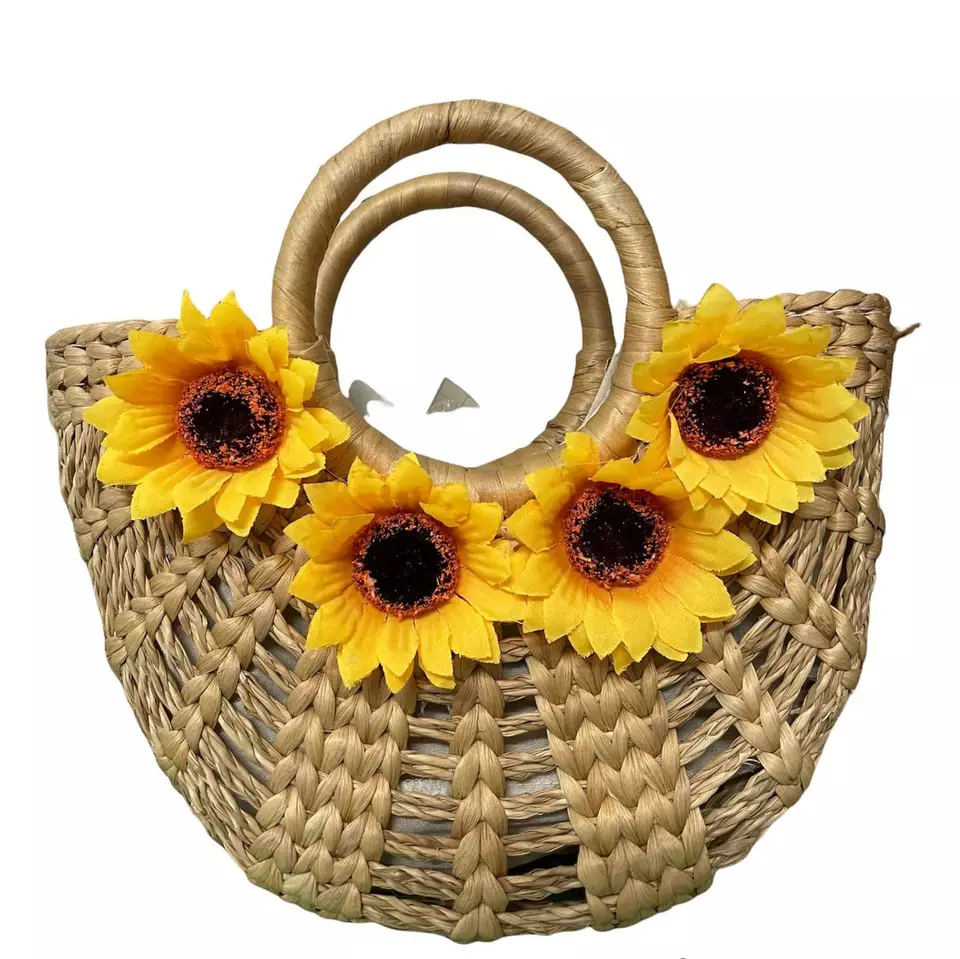 Wholesale Water Hyacinth Handmade Bags Women From Vietnam Natural Color Or Customized