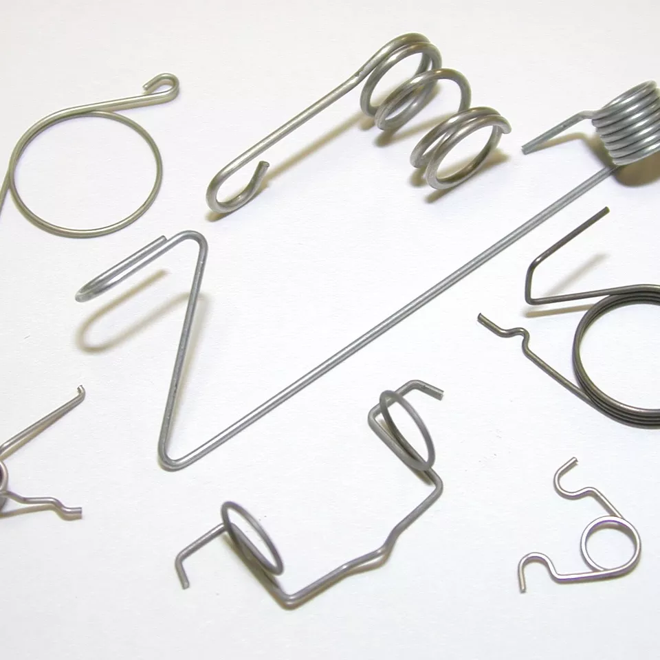INDUSTRIAL MACHINERY WIRE TENSILE SPRINGS CUSTOM MECHANICAL WIRE FORMED PRODUCTIONS STAINLESS STEEL SPRINGS