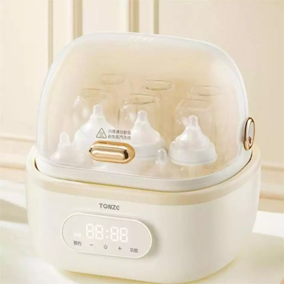 Smart Baby Appliances Made in China 6 in 1 Milk Feeding Bottle Warmer High-temperature Steam Baby Bottle Sterilizers and Dryer