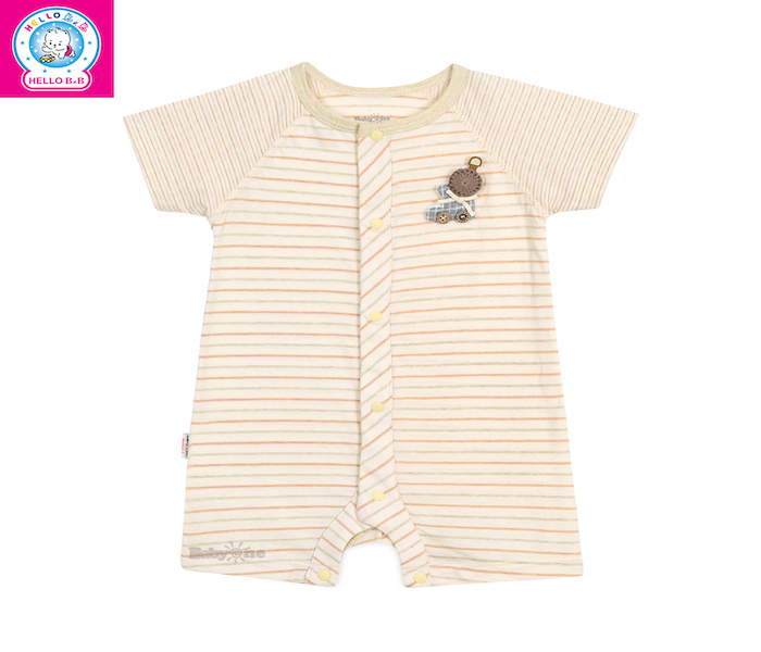 Hello BnB Infant & Toddlers In-Stock Items Unisex Baby Striped Short Sleeve Bodysuit Summer Outfit (1088) Best-Selling
