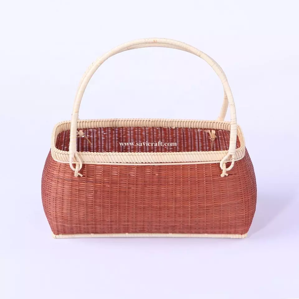 2022 new trend bamboo weaving handbag/bamboo bag