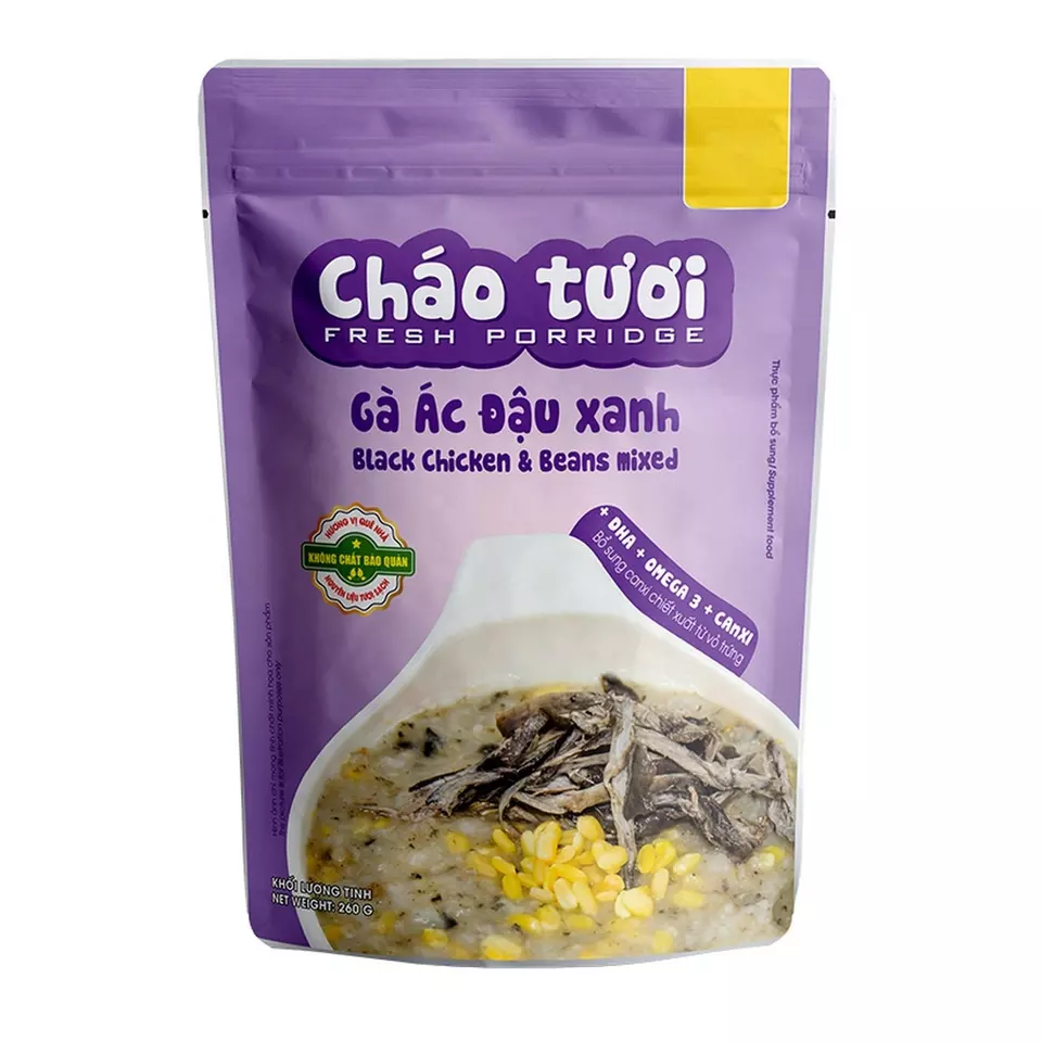 Wholesale Instant Rice Delicious Black Chicken and Mung Beans Rice Porridge Contact us for Best Price