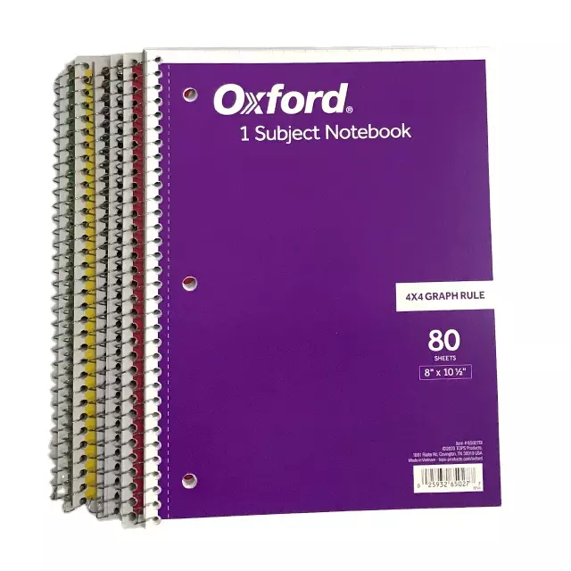 Spiral Notebook 80 sheets purple