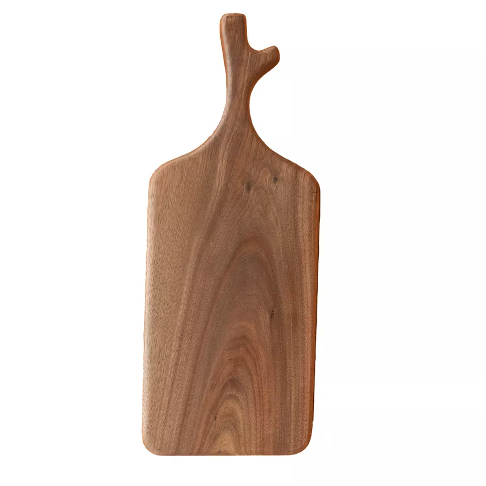 Square Cutting Board Wood with Handle Cutting Boards with Handle for Kitchen (Butcher Block) | 13x5 inches| Anh Duong Xanh