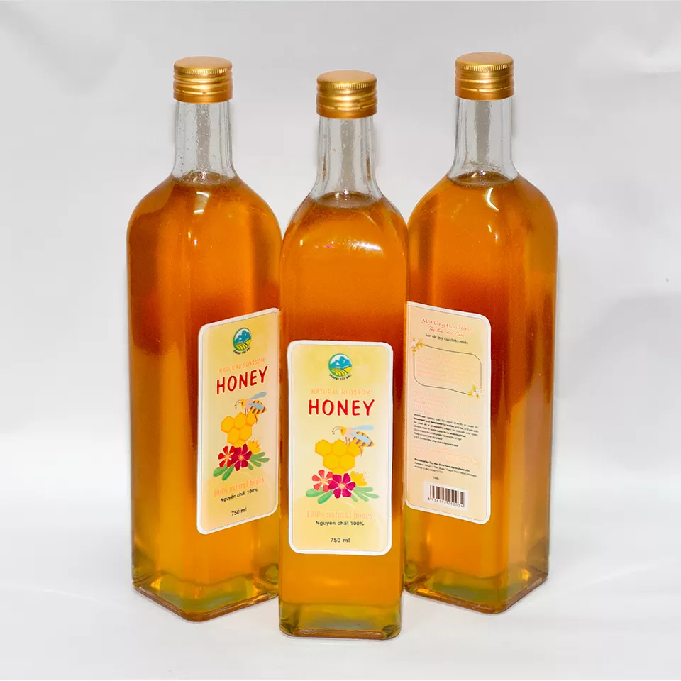 High Quality VSAPAT Tay Bac Wild flower honey 1000 ml Wholesales From Vietnam