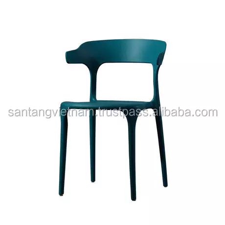Antique full PP stackable plastic coffee chair with various color manufacturer in Vietnam