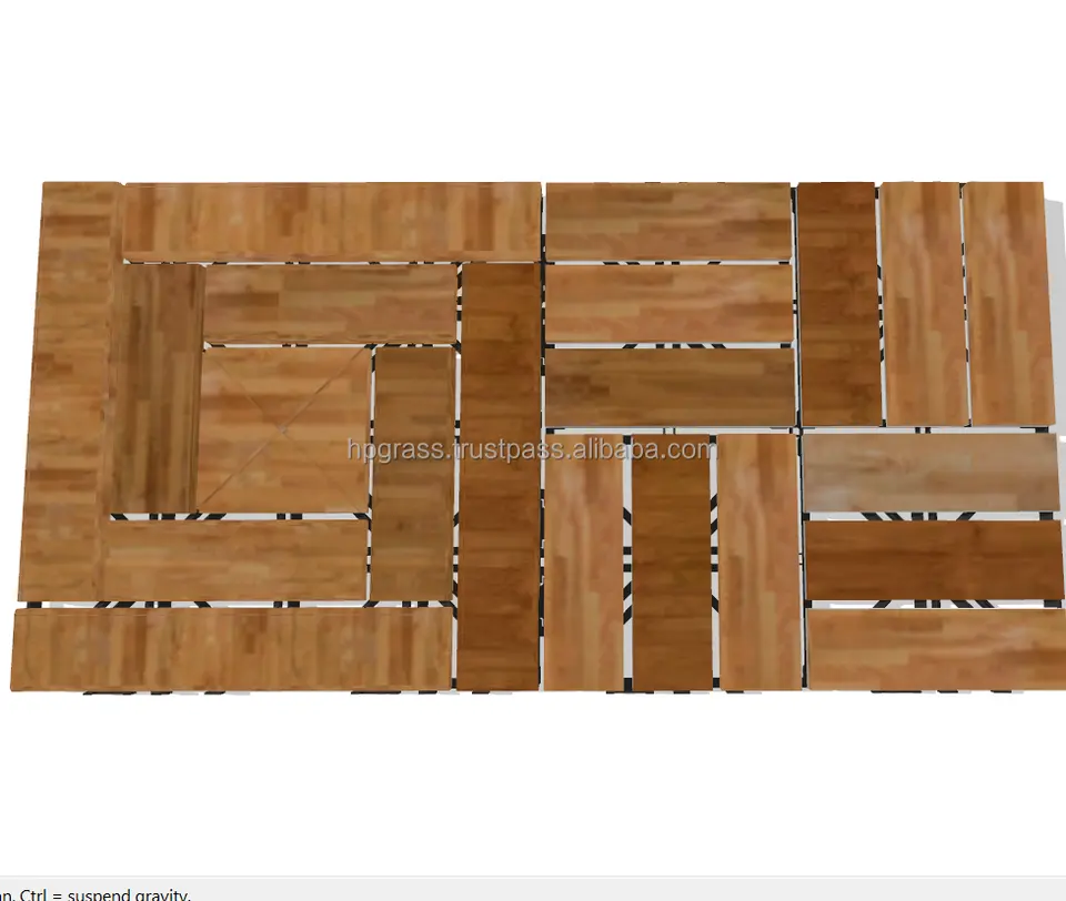 New hot item HPW-03 balcony outdoor floor tile flooring wood texture solid wood tile for decoration