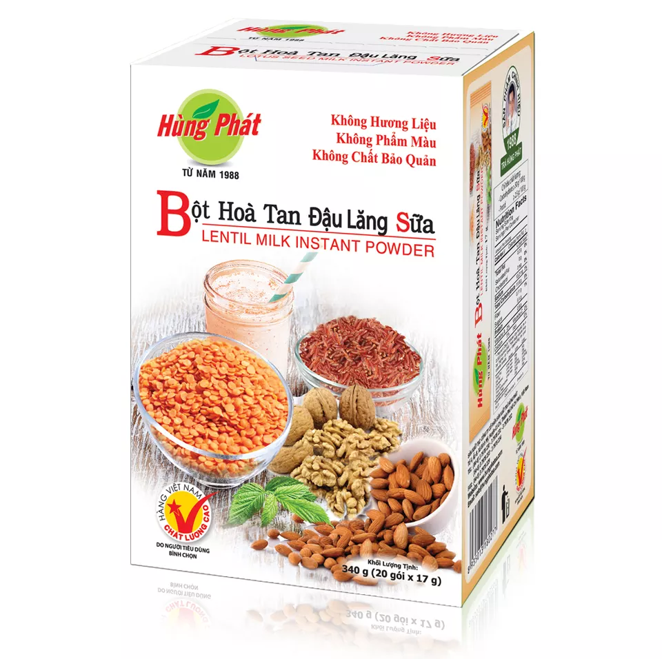 LOTUS SEED MILK INSTANT POWER VIETNAM DRINK APPROVED BY HACCP AND ISO