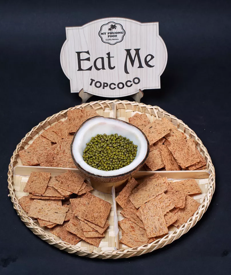 High Quality Coconut Biscuits with Mung Beans - High energy, Crunchy and Delicious baked roasted Coconut Cracker