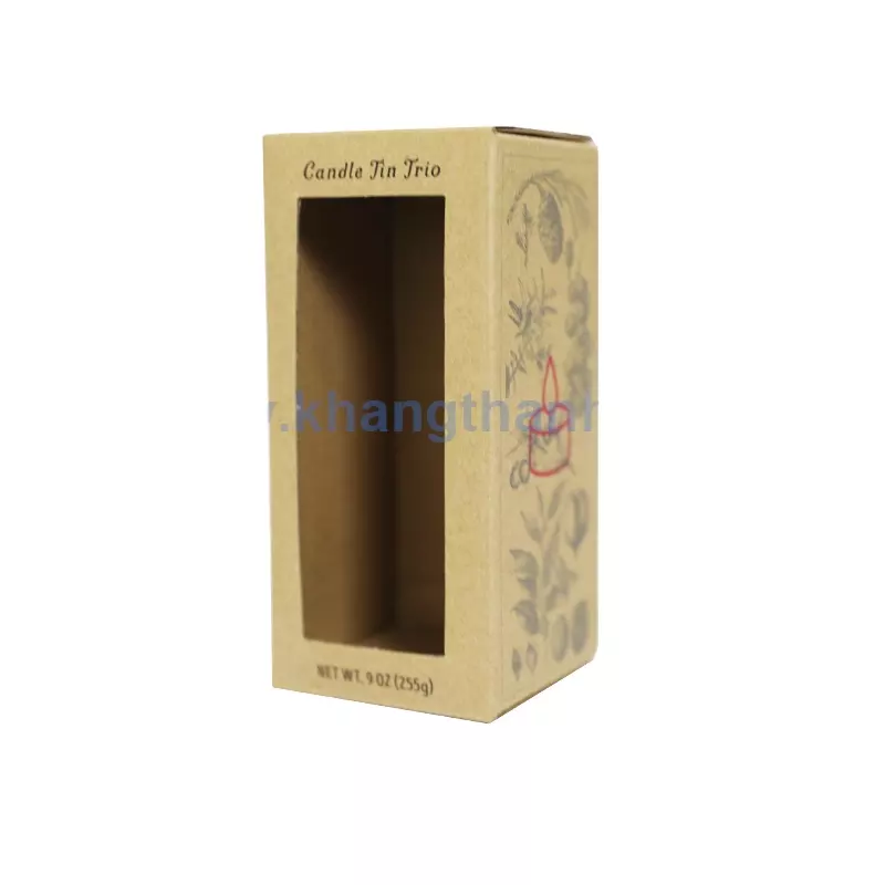 Kraft Recycled Paper Cardboard Corrugated Paper Box Packaging For Candle