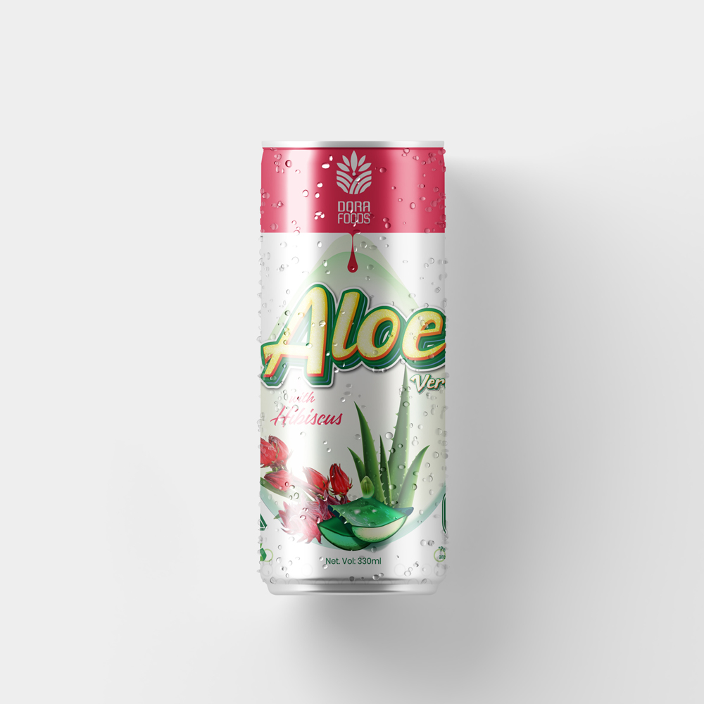 Aloe vera and Hibiscus mixed - Dorafoods - 330ML