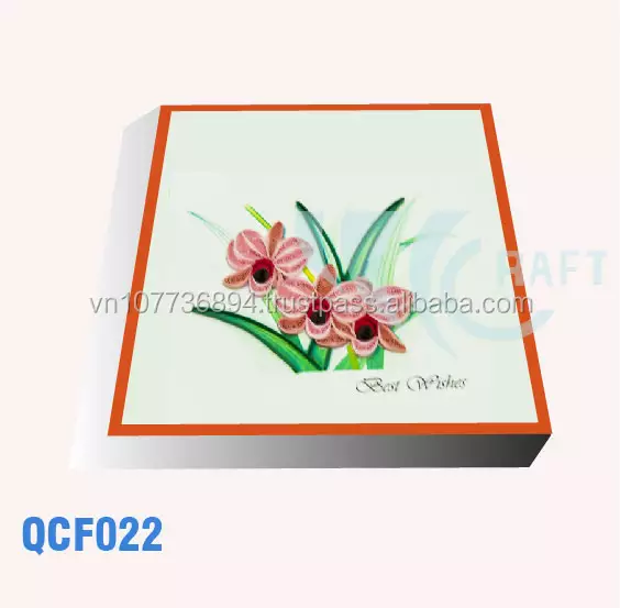 Flower Quilling card handmade vietnam