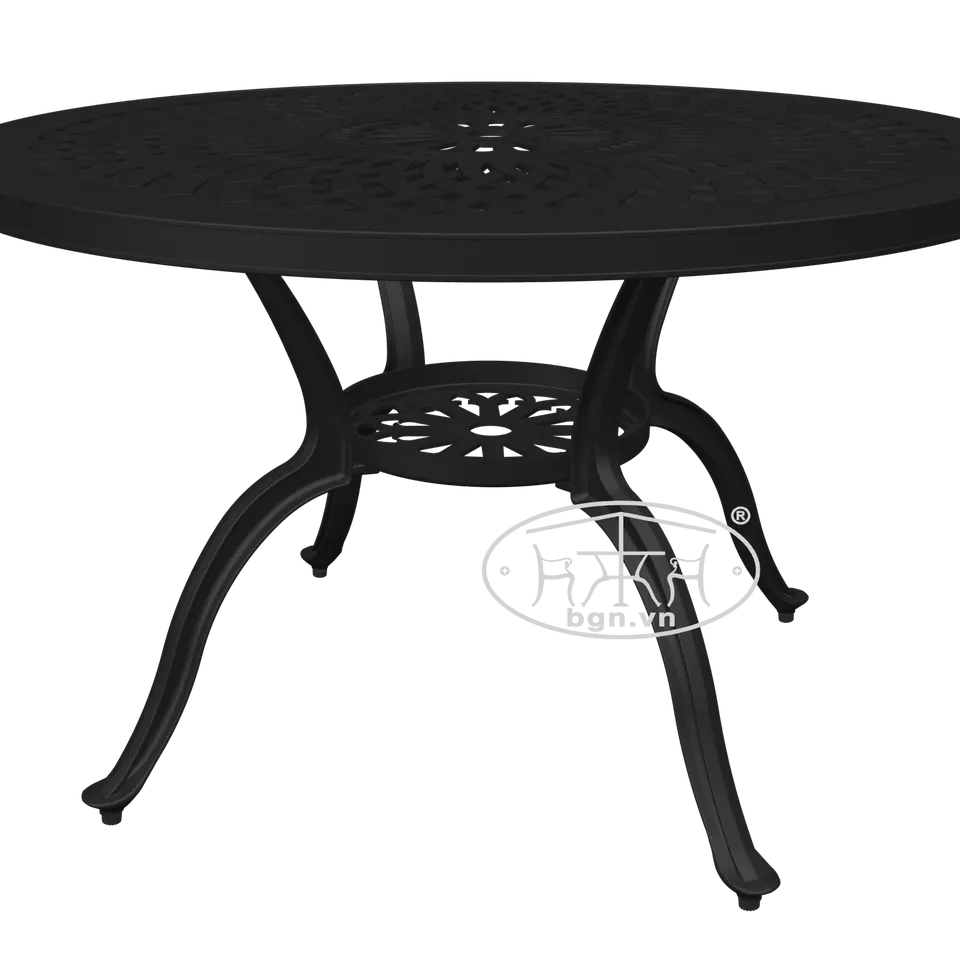 Garden Furniture Cast Aluminum Circle Table 01 - OEM & ODM service offered